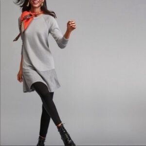 CAbi 3459 Gray Flashdance Sweater Dress C28